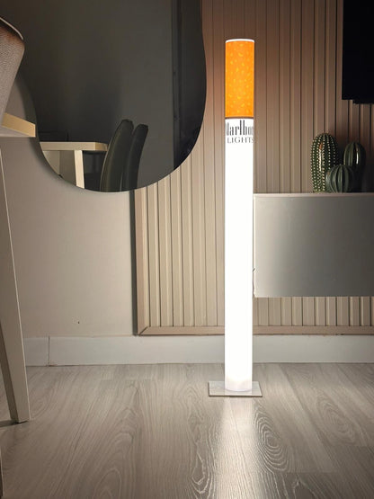 Vintage Marlboro Lamp 95cm – Giant Vintage Cigarette Floor Lamp | Man Cave & Home Bar Decor